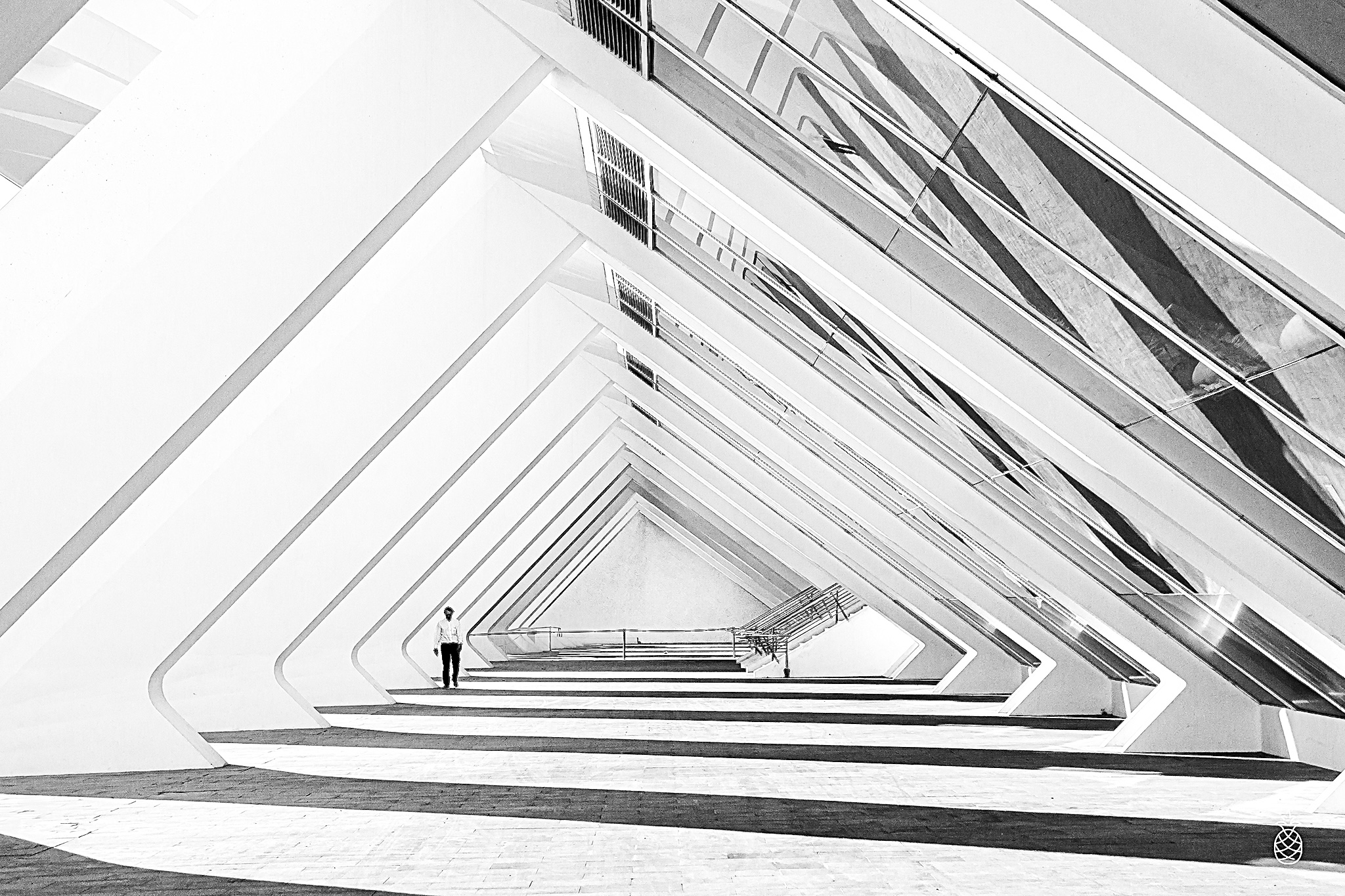 man-in-black-and-white