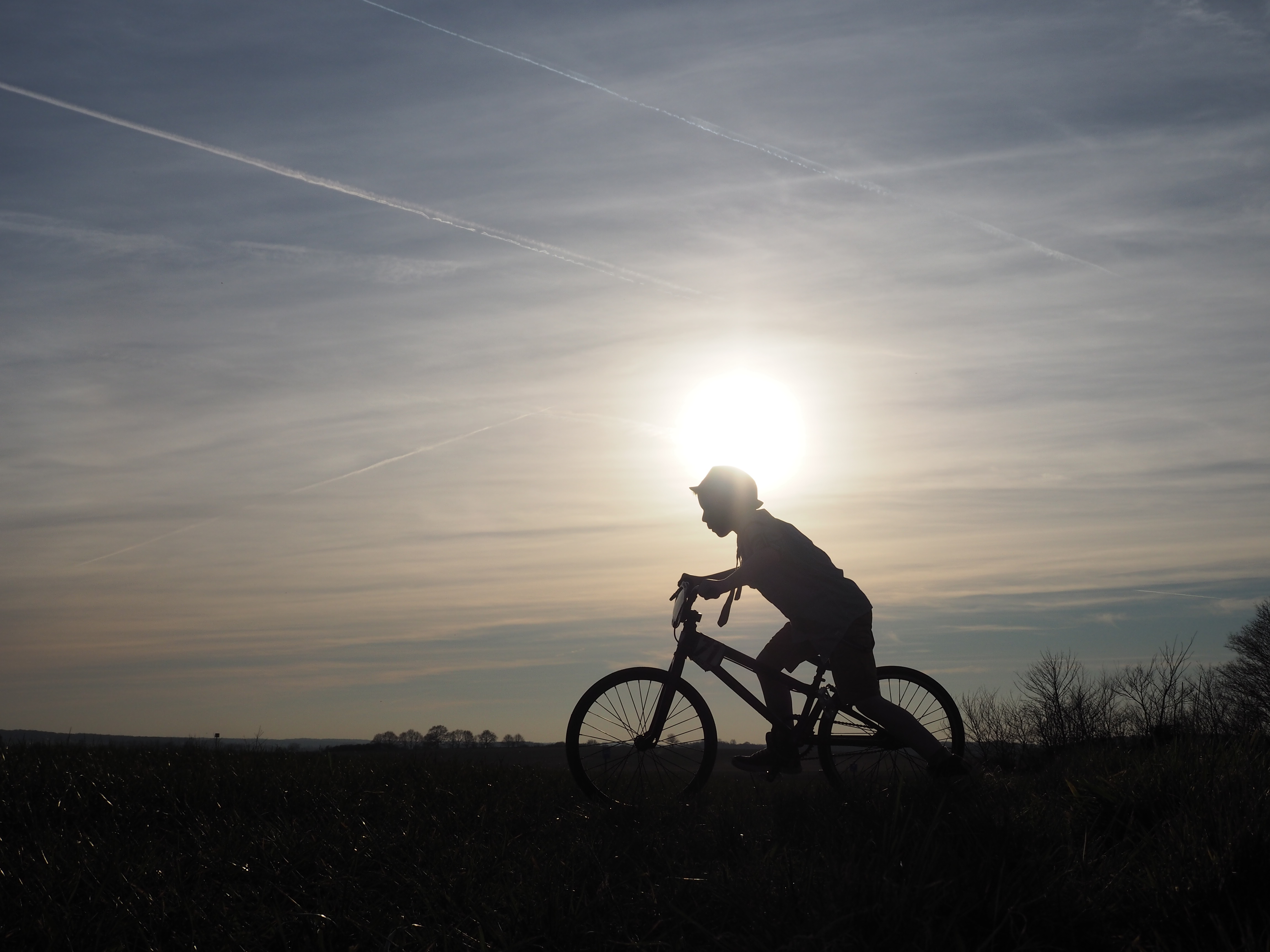 fietser-in-de-avondzon