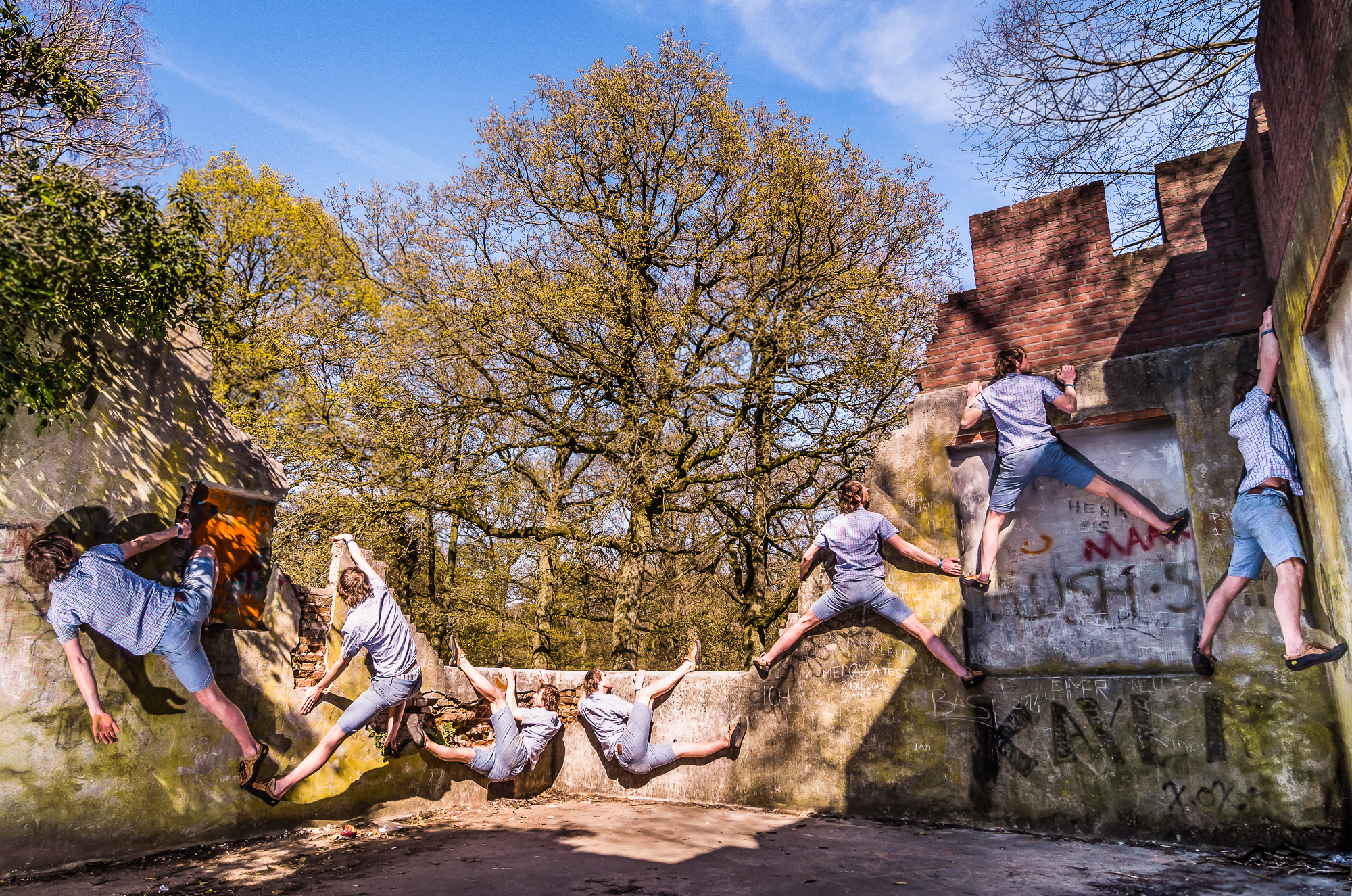 urban-climbing-multiple-exposure