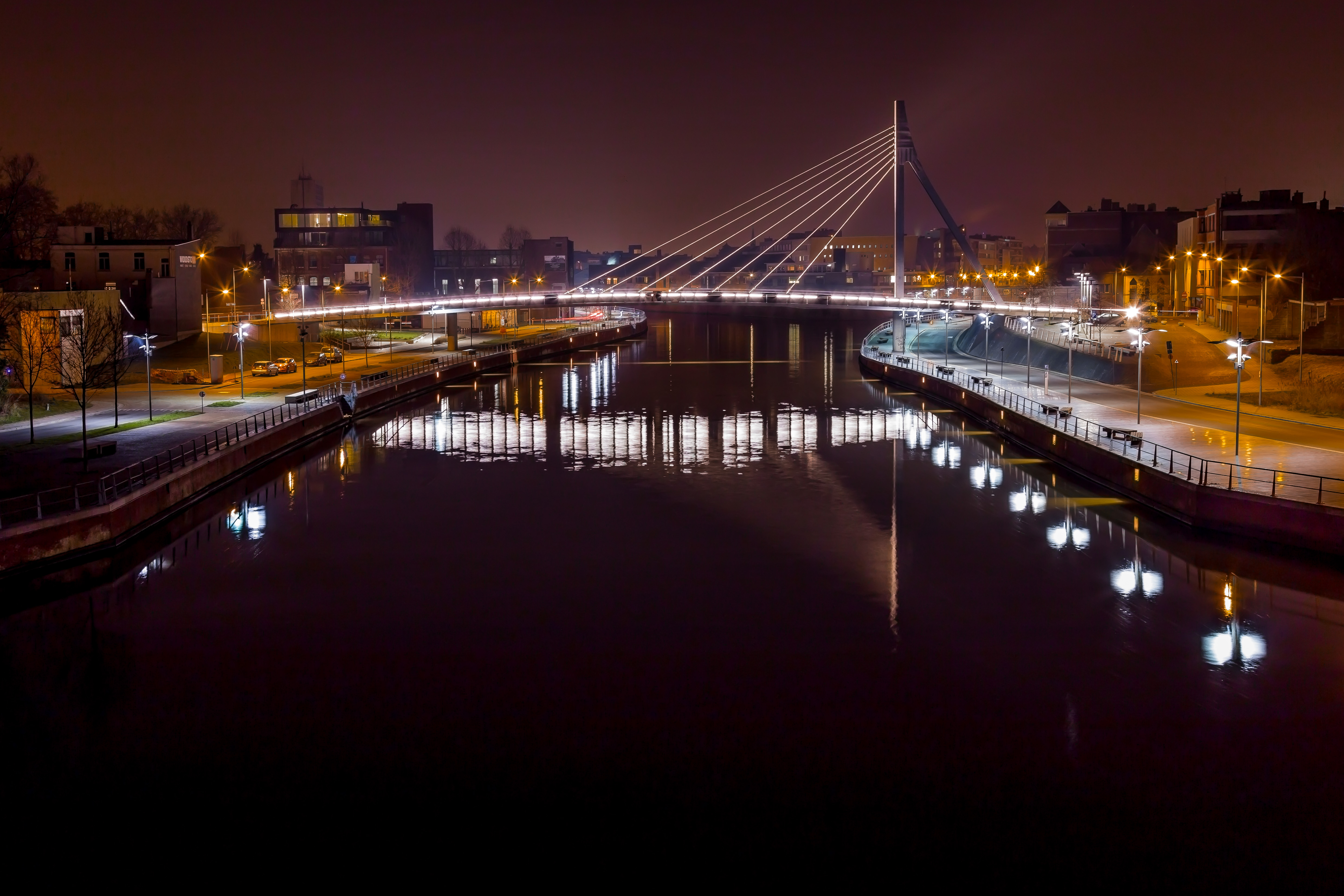 kortrijk-noordbrug-bij-nacht