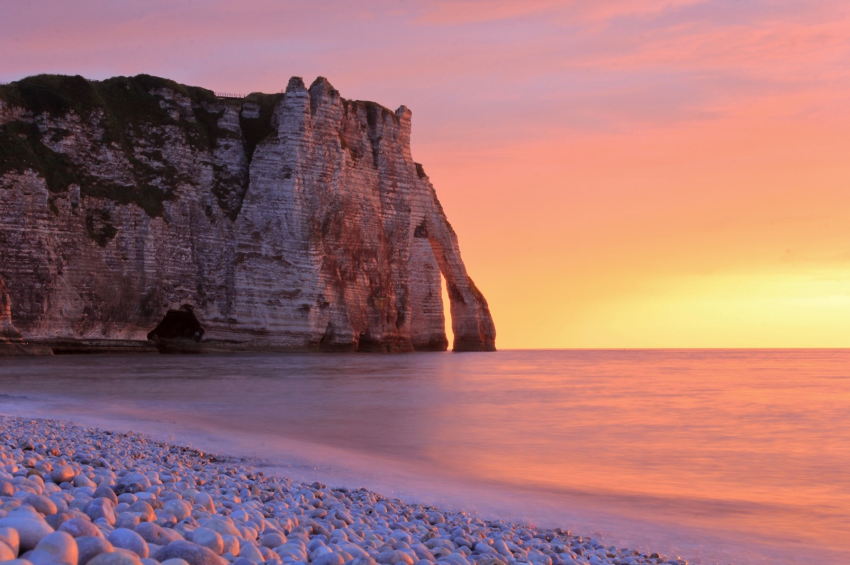 etretat-hightide-sundown