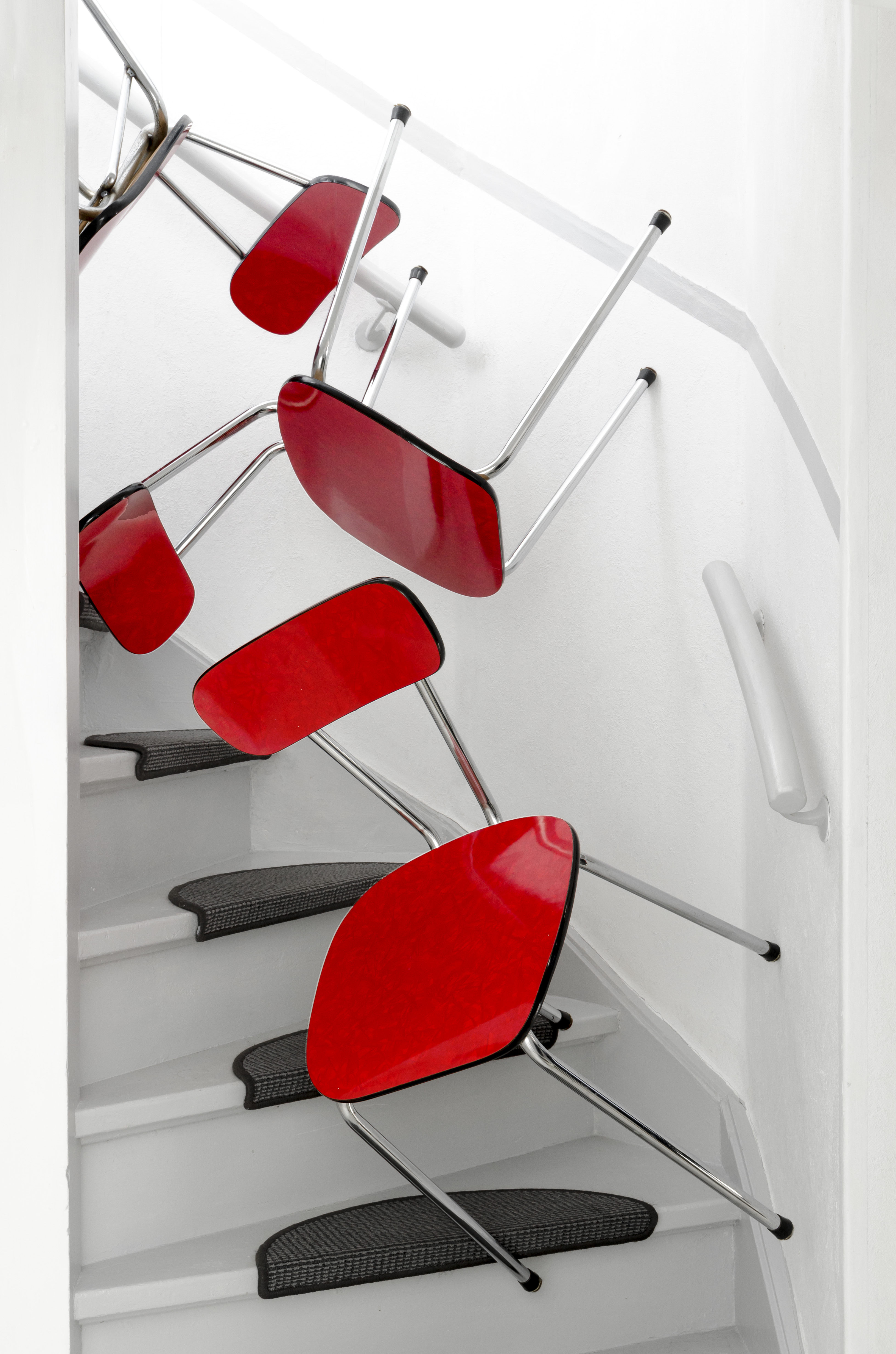 chair-descending-a-staircase