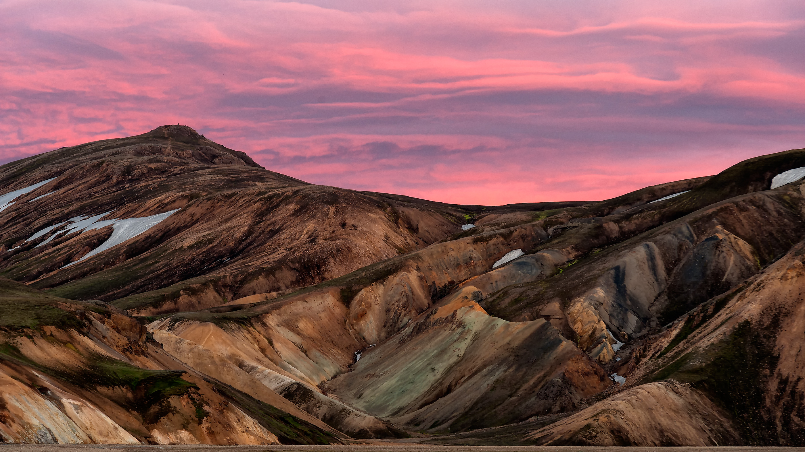 zonsondergang-landmannalaugar