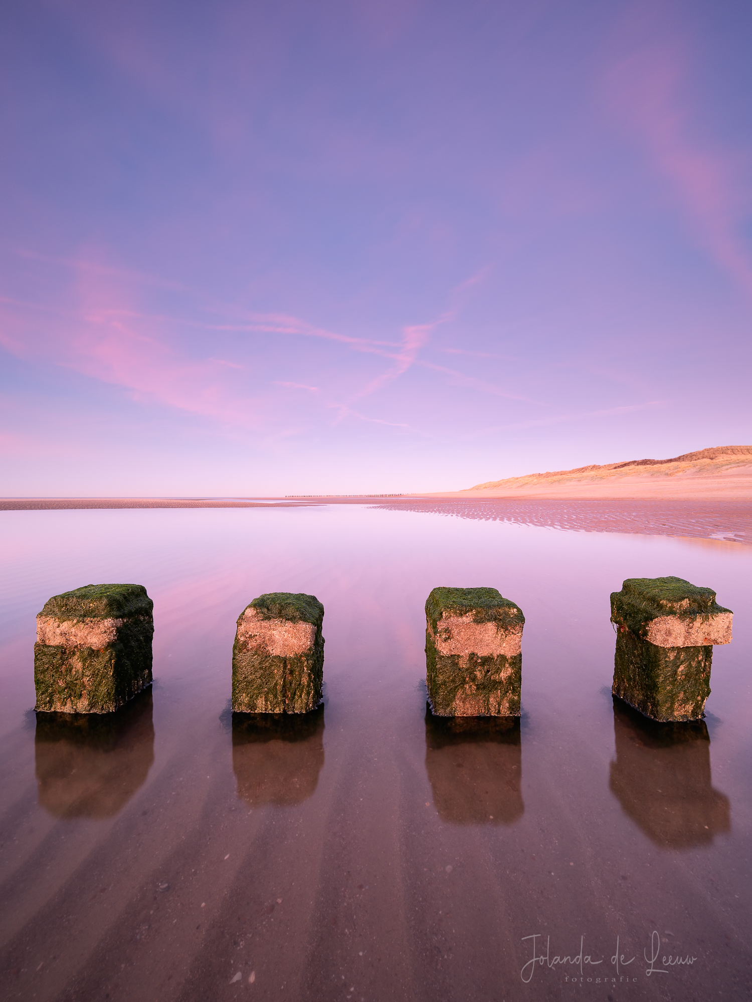 strandpaaltjes-met-structuren-in-het-zand