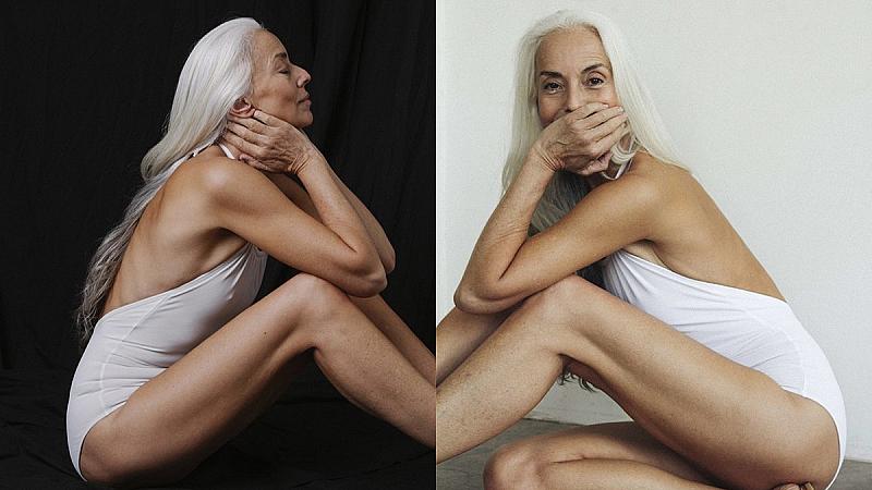 61-jarig-model-in-badpak