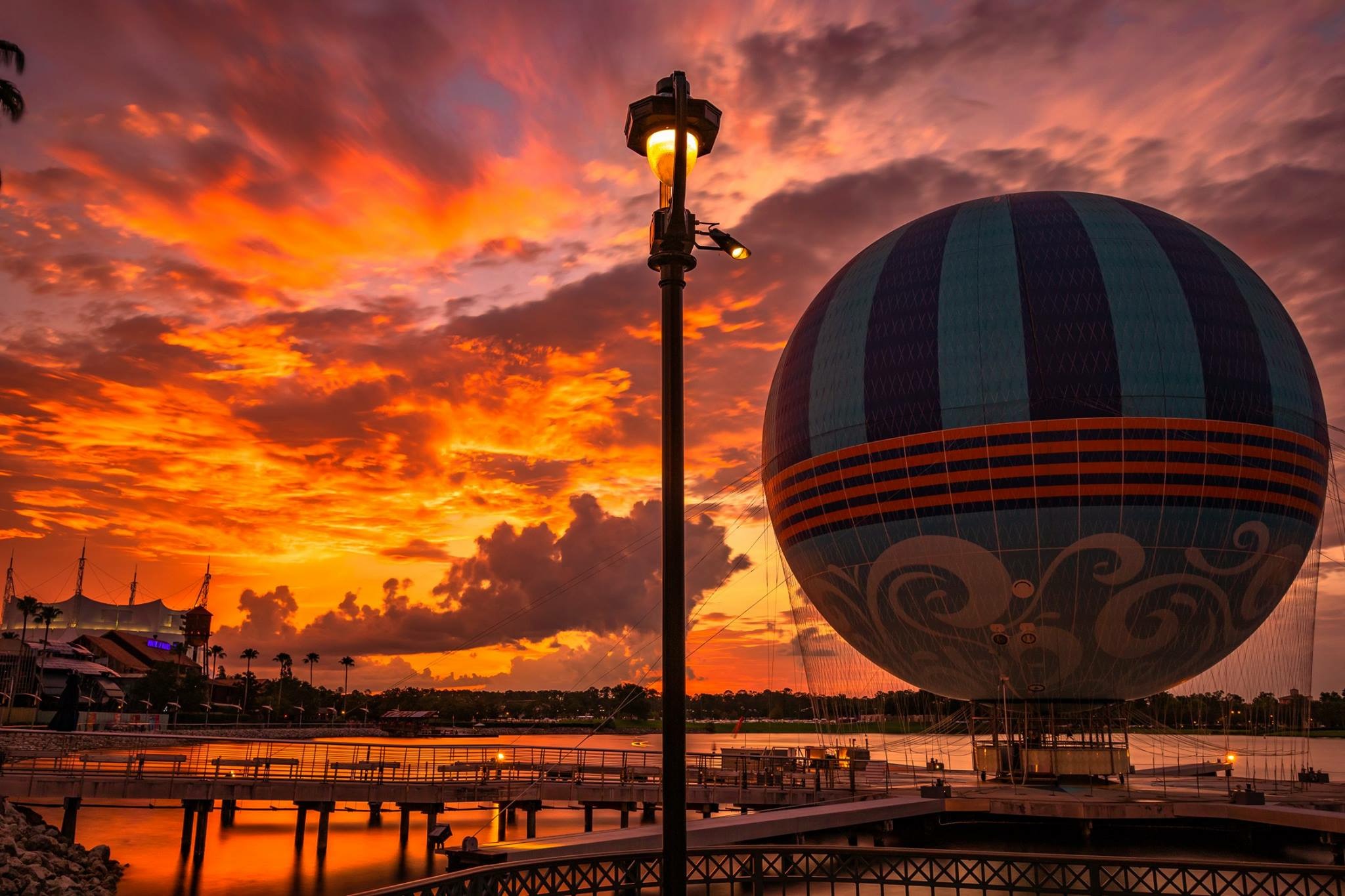 disney-springs-sunset