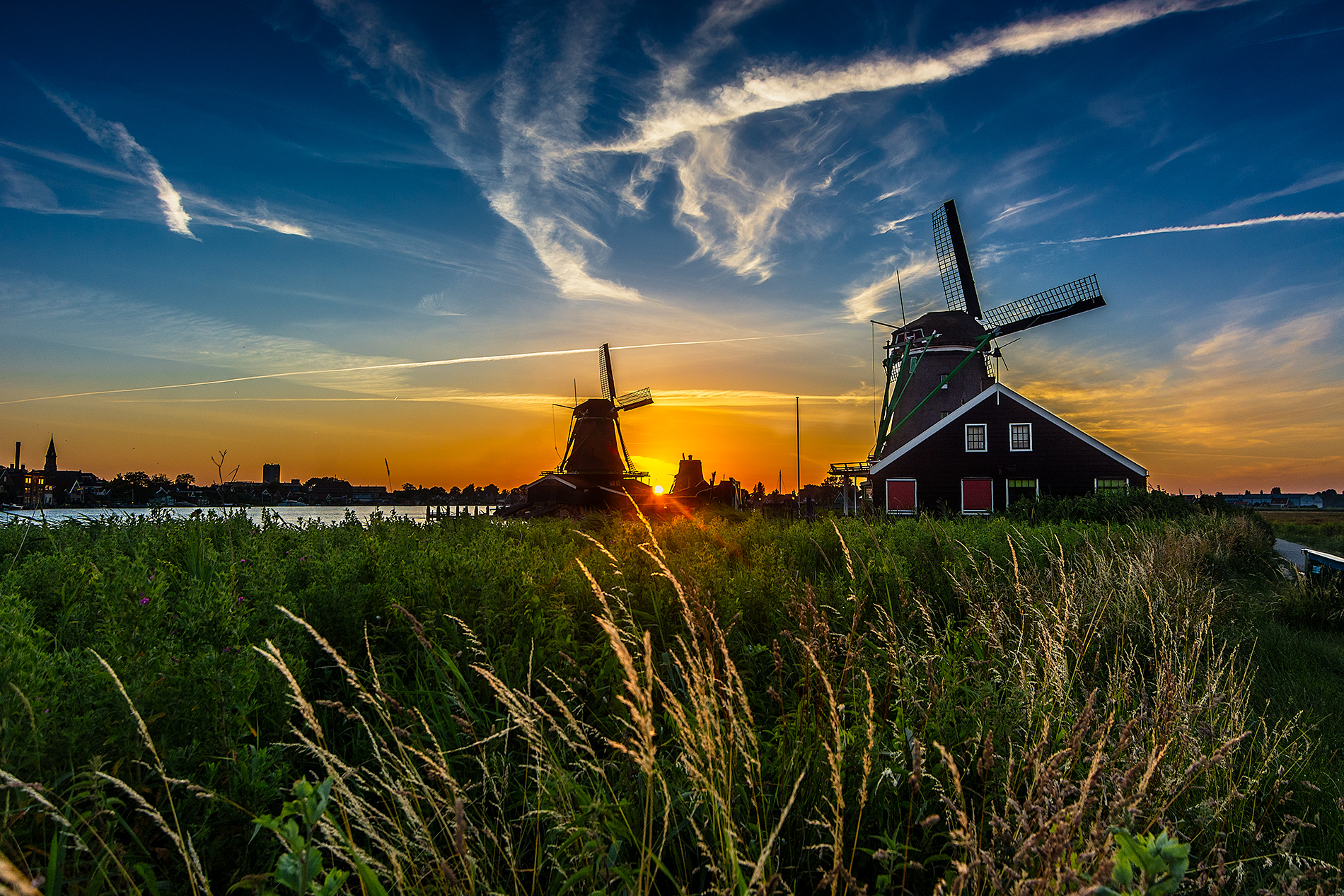 zonsondergang-zaanse-schans
