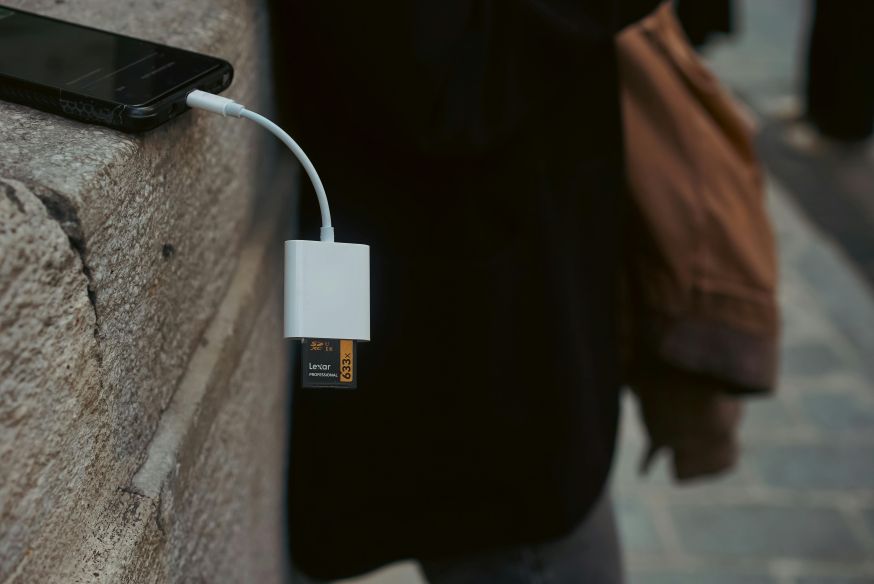 foto's van camera naar telefoon