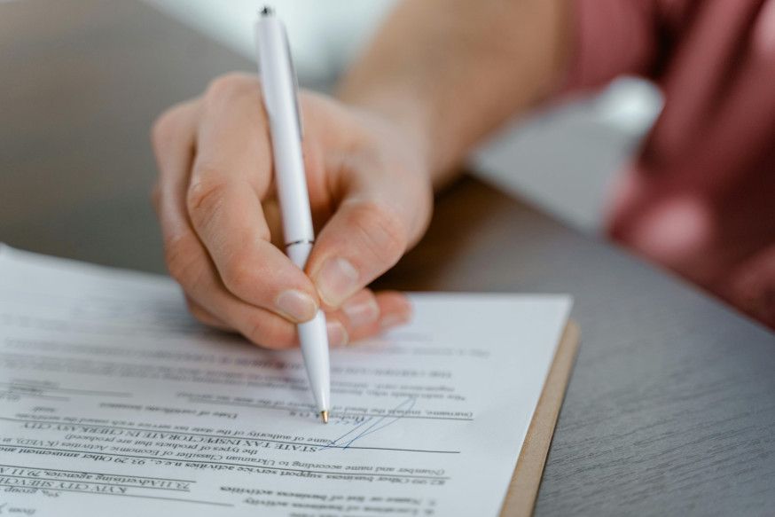 Afbeelding: een contract is erg handig bij auteursrecht en portretrecht voor fotografen