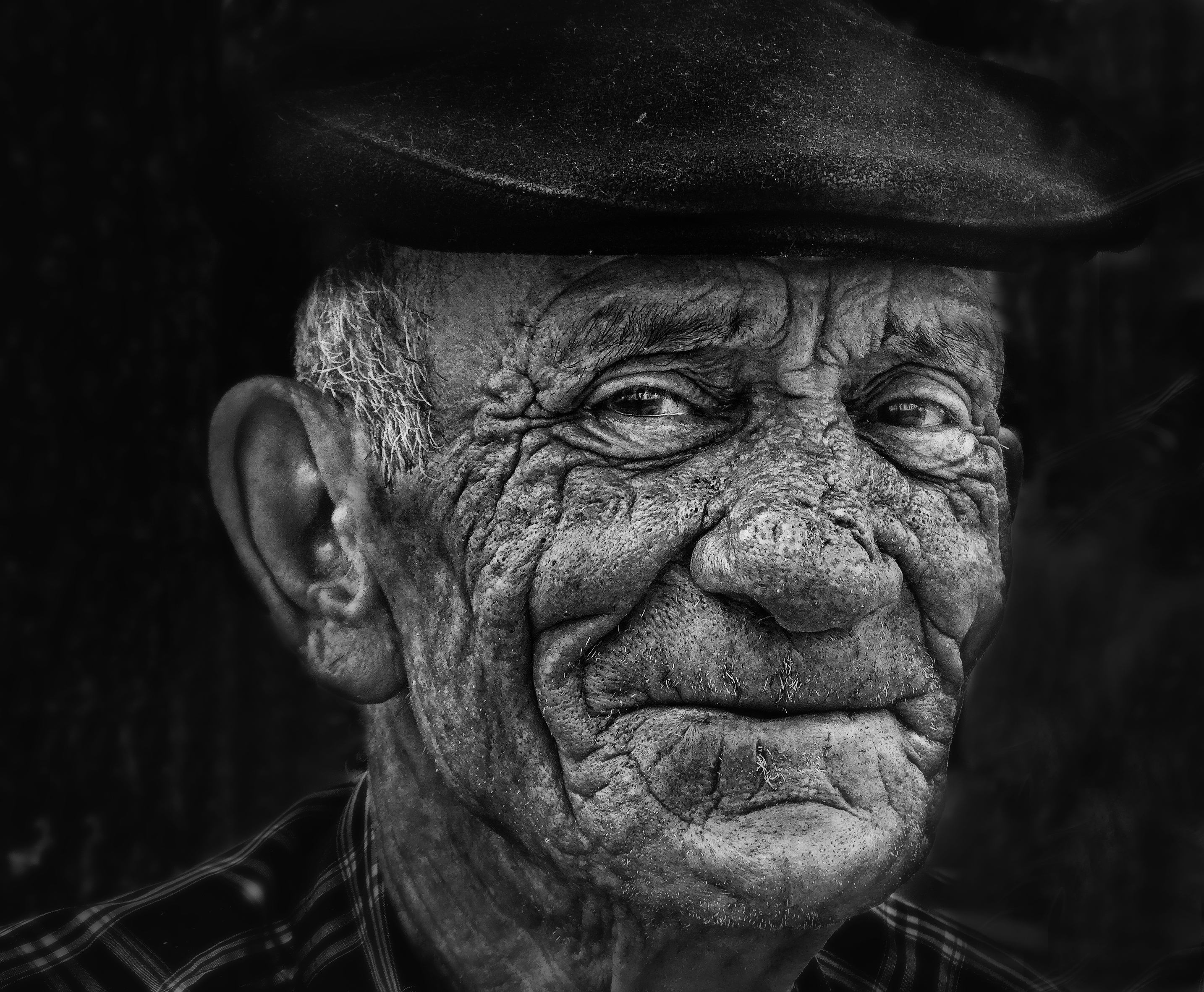 map-of-the-world-portret-in-zwart-wit