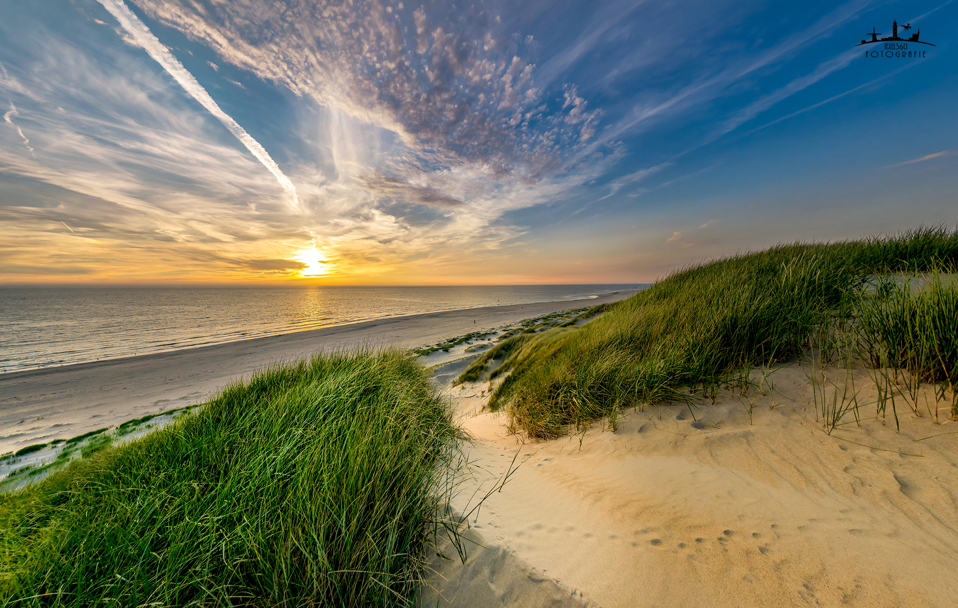 paal-15-texel-zonsondergang