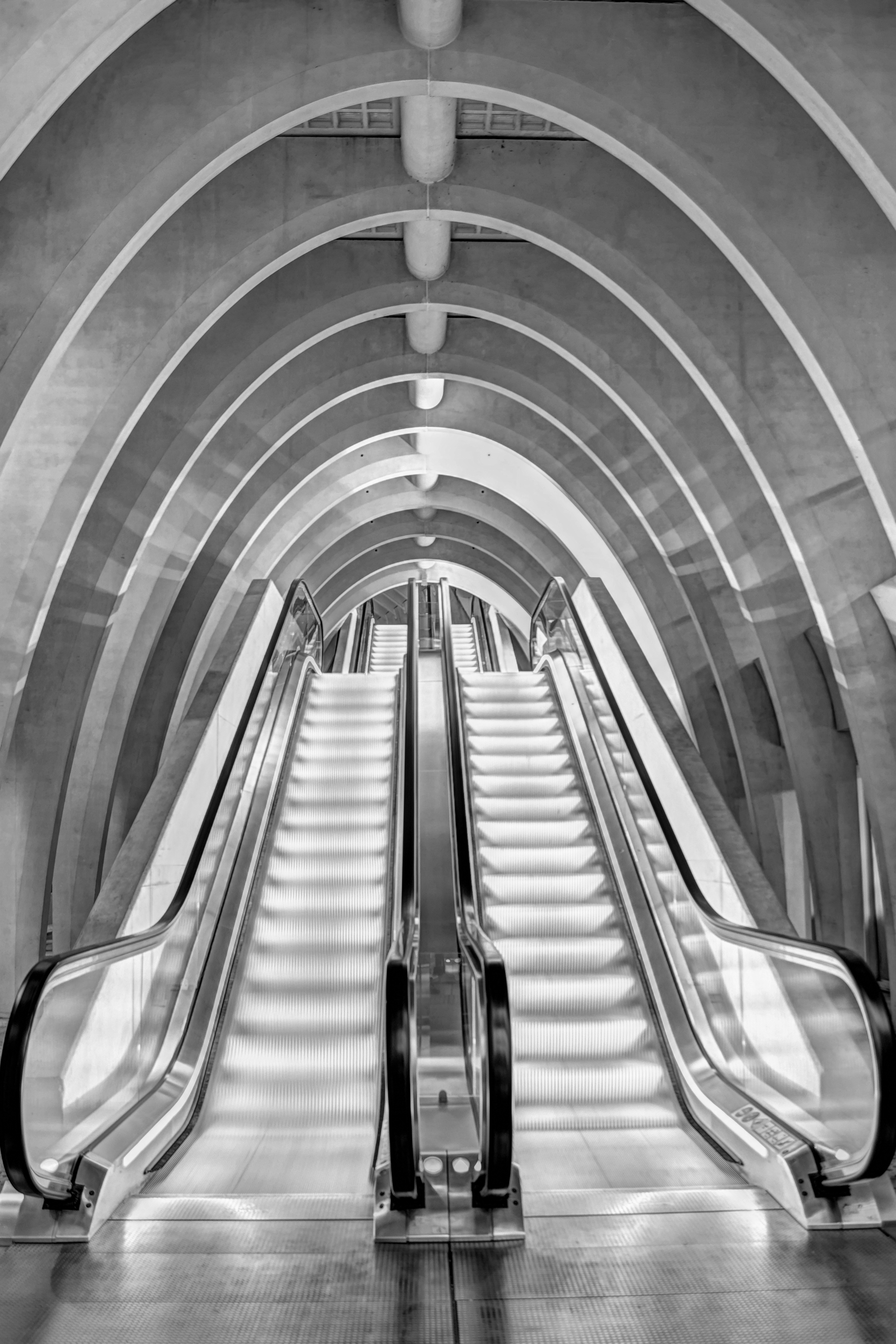 roltrap-in-zwart-wit