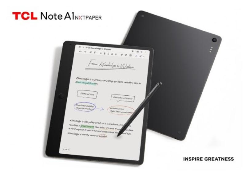 tcl-onthult-note-a1-nxtpaper-ai-gedreven-e-note-met-paper-like-display-en-slimme