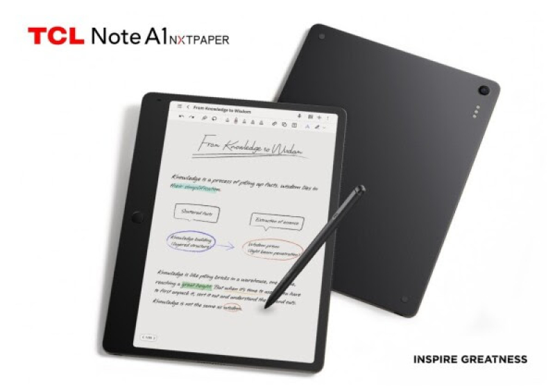 tcl-onthult-note-a1-nxtpaper-ai-gedreven-e-note-met-paper-like-display-en-slimme