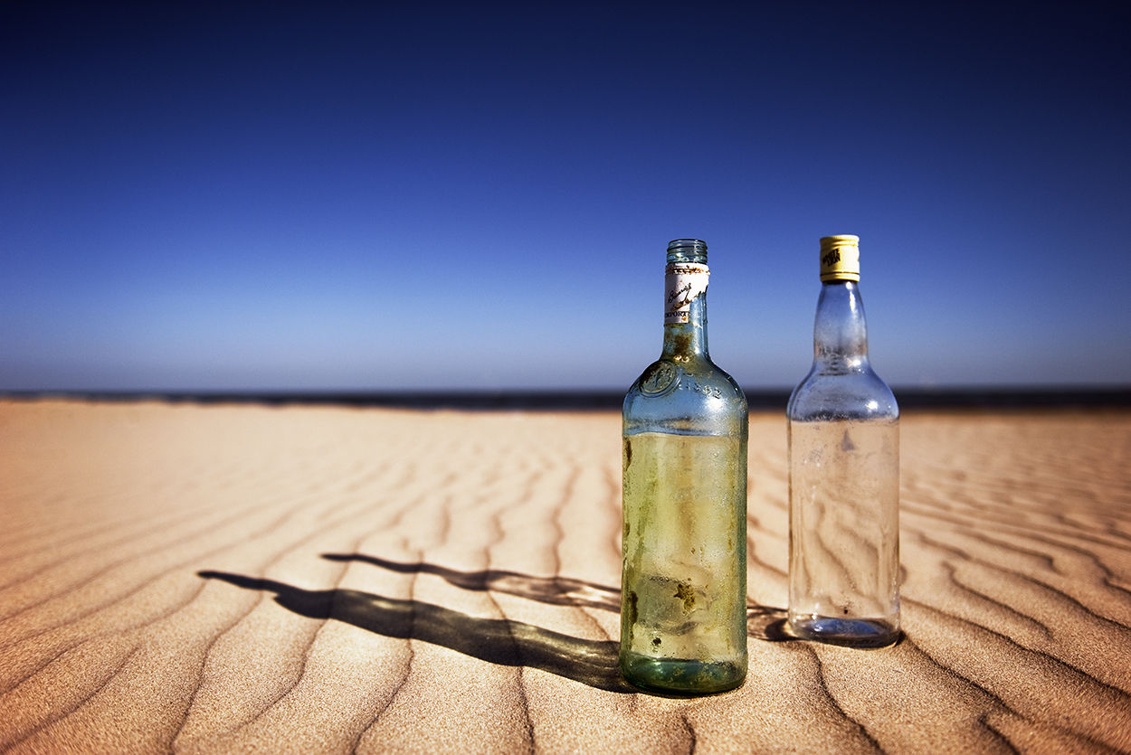 bottles-on-sand